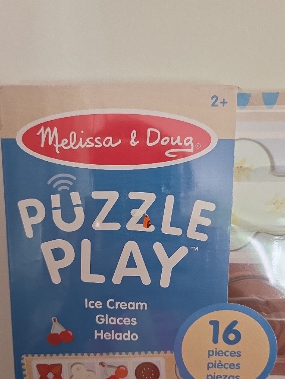 Melissa & Doug Ice Cream Puzzle Play Set - Blue, Pink, Green, Brown NWT - Picture 2 of 6